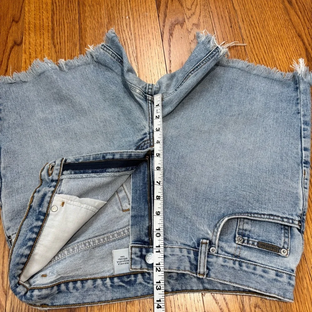 CALVIN KLEIN Vintage USA Western Men's 33 Cut-Off Light Blue Denim Jean Shorts